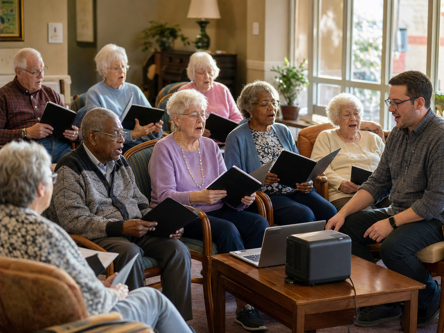 A Senior-Living Hymn Service Works Better When Everyone Can Join
